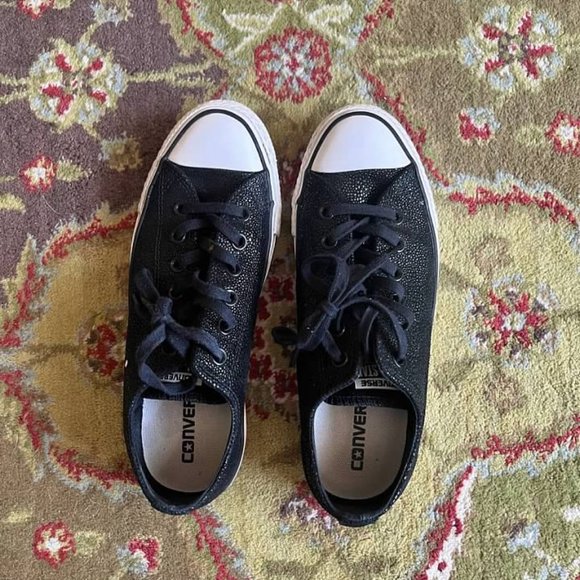 Converse Pebbled Leather Sneakers - Picture 1 of 5